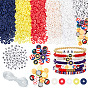 DIY Jewelry Making Findings Kits, including Polymer Clay Beads, Acrylic Beads, Crystal Thread