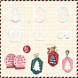 Christmas Plastic Molds, Clay Cutters, Clay Modeling Tools, for Earring Making