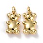 Brass Pendants, Lead Free & Cadmium Free, Bear