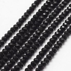 Natural Spinel Bead Strands, Faceted, Rondelle