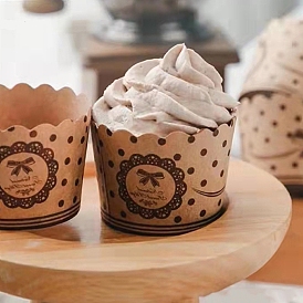 Tazas de papel para hornear cupcakes, moldes para muffins a prueba de grasa soportes para hornear envoltorios