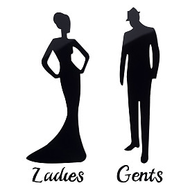 3 сумки акриловые вывески, публичные знаки для женщин и мужчин