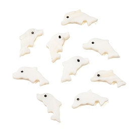 Natural Freshwater Shell Dolphin Beads