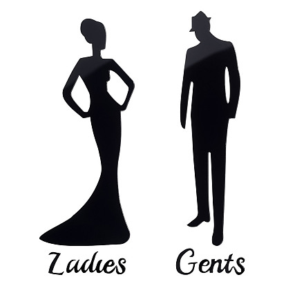 3 сумки акриловые вывески, публичные знаки для женщин и мужчин