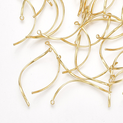 Brass Pendants, Cadmium Free & Nickel Free & Lead Free, Real 18K Gold Plated