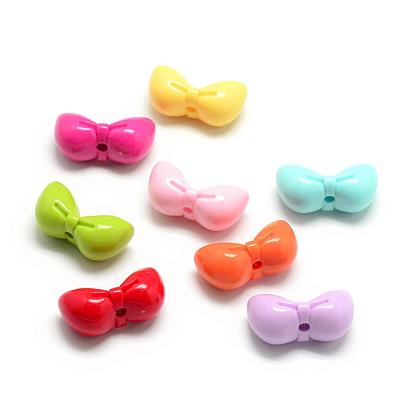 Opaque Acrylic Beads, Bowknot