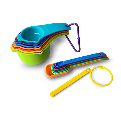 Набор пластиковых мерных ложек из полипропилена, инструмент для выпечки