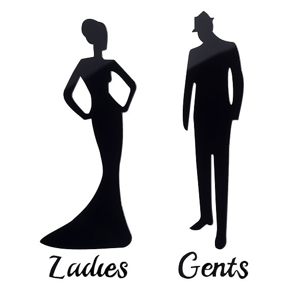 3 сумки акриловые вывески, публичные знаки для женщин и мужчин