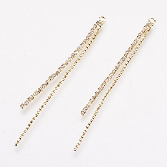 Горный хрусталь большие кулоны, с латунной фурнитурой , реальный 18 k позолоченный