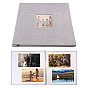 Льняной держатель для фотокарточек книга, Фотоальбомы своими руками, квадратный