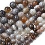 Природные Ботсвана агат бисер нитей, круглые
