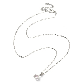 Колье с подвеской в форме короны светло-розового цвета и стразами на цепочках, латунное ожерелье для женщин