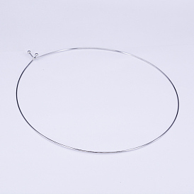 304 Stainless Steel Choker Necklaces, Rigid Necklaces, 4.72 inch (12cm)