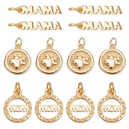 12 шт 3 стили латунные подвески, с целью перехода в кольце