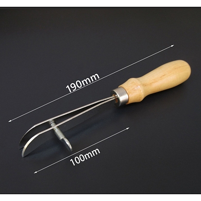 Регулируемый кромкообрезной станок для кожи, с деревянной ручкой, для инструментов ручной работы из кожи своими руками