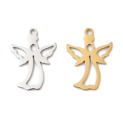 201 подвески из нержавеющей стали, ангельское очарование, лазерная резка