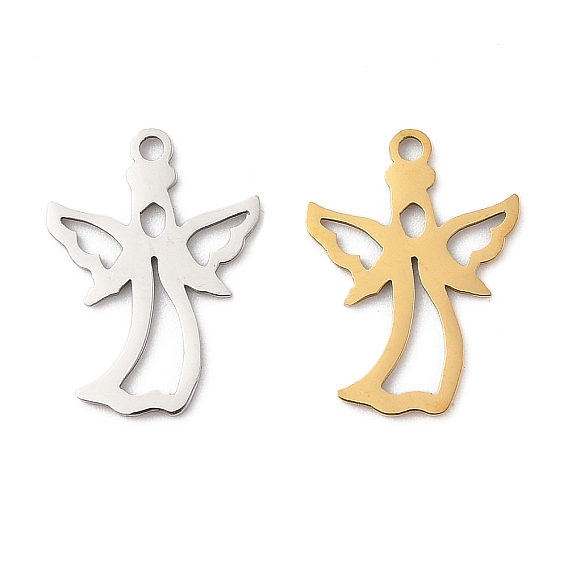 201 подвески из нержавеющей стали, ангельское очарование, лазерная резка