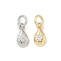 Латунные микро проложить кубического циркония подвески, слезинки, стойки покрытие, долговечный, с целью перехода в кольце