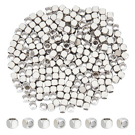 250 шт. 201 бусины из нержавеющей стали, кубические