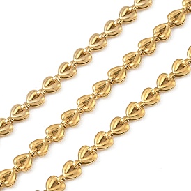 Сердце 304 цепочки из нержавеющей стали, пайки, с катушкой