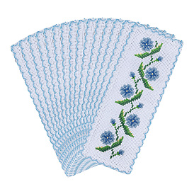 Хлопковые закладки для вышивания крестиком, прямоугольные