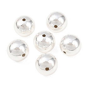 Круглые латунные европейские бусины, без кадмия и без свинца, долговечный, стойки покрытие, бусины с большим отверстием