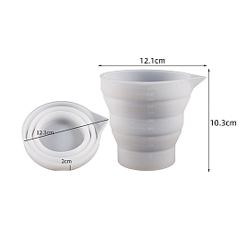 Складная силиконовая форма для чашки, формы для литья смолы, для уф-смолы, изготовление изделий из эпоксидной смолы