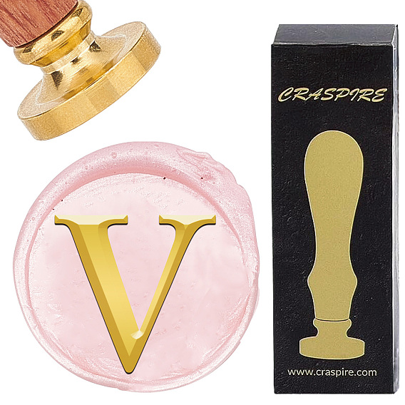 Латунная восковая печать с деревянной ручкой, для diy scrapbooking