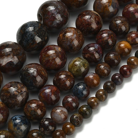 Натуральные пиеттеритные бусины, круглые