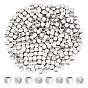 250 шт. 201 бусины из нержавеющей стали, кубические