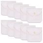 10Pcs Velvet Jewelry Storage Bags with Snap Button, for Earrings, Rings, Necklaces, Square
