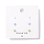 Starfish Resin Stud Earrings Set, with 925 Sterling Silver Plated Pins
