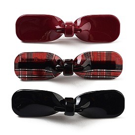 Cellulose Acetate & Iron Alligator Hair Clips, Hair Accessories for Women & Girls, Bowknot