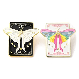 Rotatable Pointer Butterfly Talking Board Enamel Pins, Alloy Brooch for Clothes Backpack