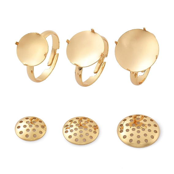 Латунные регулируемые кольцевые выводы, настройки ситового кольца, плоско-круглые