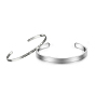 Aluminum Bangle Blanks, for DIY Cuff Bracelet Making, Metal Stamping & Engraving