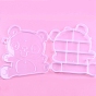 11 Grids Panda Shape Plastic Organizer Boxes, Storage Container for Beads Jewelry Nail Art Small Items
