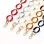 Acrylic & CCB Plastic Linking Rings Bag Handles, Alloy Swivel Clasps & Spring Gate Rings, for Bag Straps Replacement Accessories
