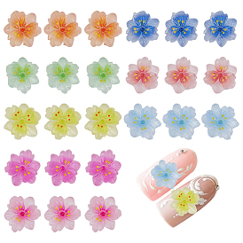 100шт. кабошоны сакуры из смолы, искусство украшения ногтей