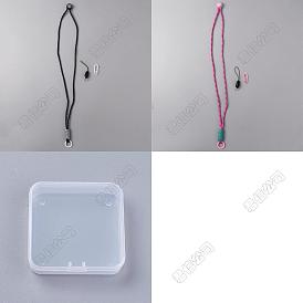 2 Sets 2 Farben Polyester-Kartenhalter-Lanyard, Legierung mit Karabinerverschluss, für Handy, Namensschild, Kamera oder Schlüssel
