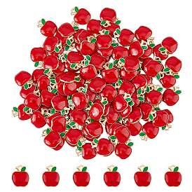 120Шармы из сплава эмали, яблоко, золотой свет