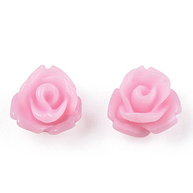 Cabochons en résine opaque, fleur
