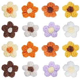 48 шт. 8 цвета хлопковые украшения ручной работы, цветок