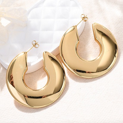 C-образные 304 серьги-гвоздики из нержавеющей стали