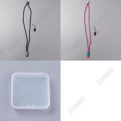 2 Sets 2 Farben Polyester-Kartenhalter-Lanyard, Legierung mit Karabinerverschluss, für Handy, Namensschild, Kamera oder Schlüssel
