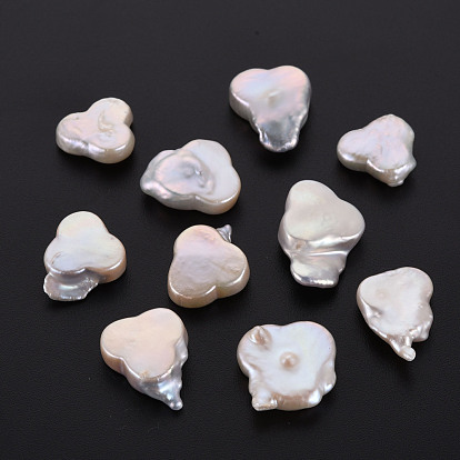 Perles de perles keshi naturelles, perle de culture d'eau douce, pas de trous / non percés, nuggets