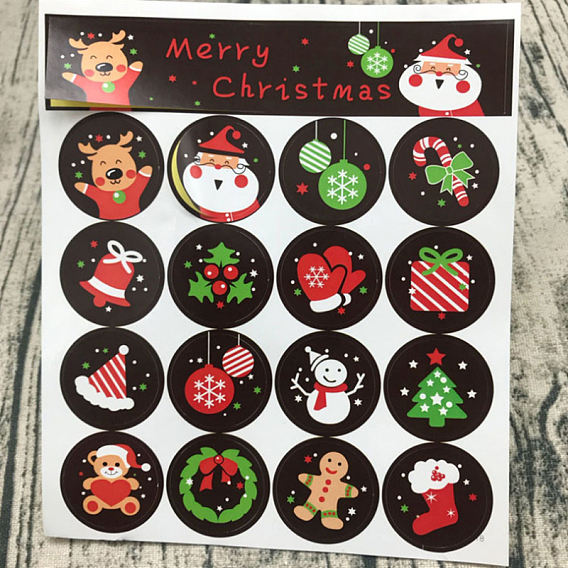 Sealing Stickers, Label Paster Picture Stickers, Cartoon Christmas Theme