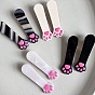 Cute Cat Paw Print Cellulose Acetate Aligator Hair Clips, Hair Accessories for Girls