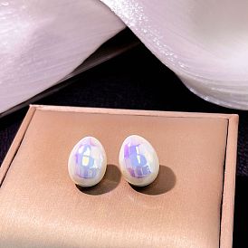 Colorful Waterdrop Pearl Earrings for Sweet Girls, Fairy Style Jewelry with Vintage Charm and Elegant Design