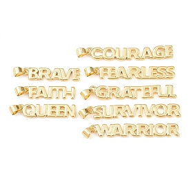 Латунные подвески, словесные чары, долговечный, стойки покрытие, без свинца и без кадмия